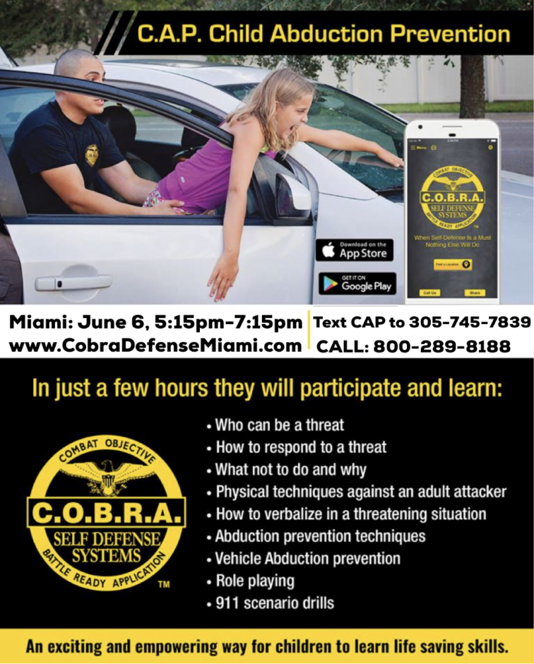 COBRA Child Abduction Prevention (CAP) -Limited Spots Available! - C.O ...